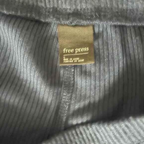Free Press pj top loungewear blue w snowflake extra soft mat sz M w bonus pants - Picture 8 of 11